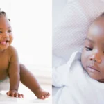 Image de deux bébés noirs. Une fille e un garçon.