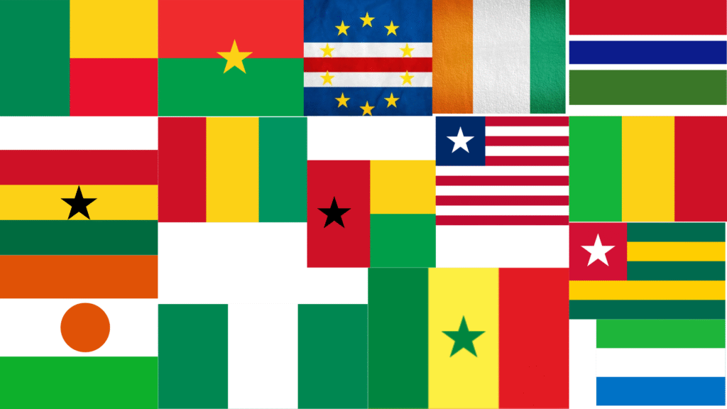 Drapeau ouest africains