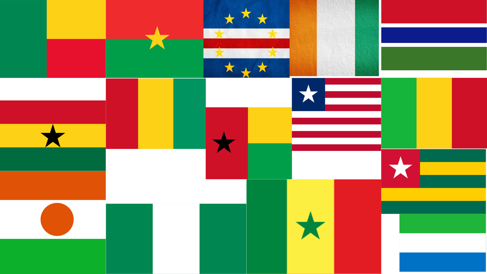 Drapeau ouest africains