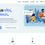 Capture d'écran de l'interface StudyMate360 synthétisant les fonctionnalités éducatives et professionnelles.